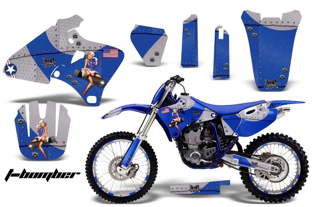 Yamaha YZ426F Graphics Kit T-bomber Blu